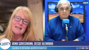 La Lic. Irina Graßmann en entrevista con Fernando Milo para Contexto Turístico sobre el enoturismo argentino y su viaje periodístico a Nariño.